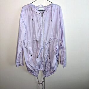 5/$25 myStyle szM light rain jacket wind breaker lilac